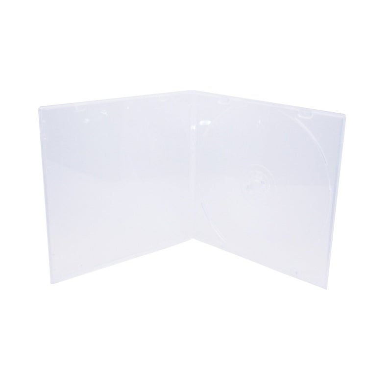 Maxtek 5.2mm Durable CD Case, Slim Single Clear PP Poly Plastic Cases, 100 Pack. - Image 2